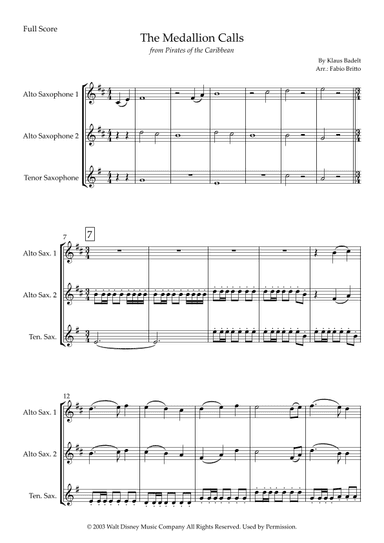 The Medallion Calls (arr. Fabio Britto)