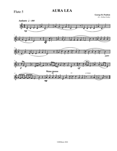 Aura Lea (arr. Joshua Godoy)