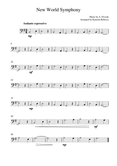 New World Symphony (arr. Kaiserin Rebecca)