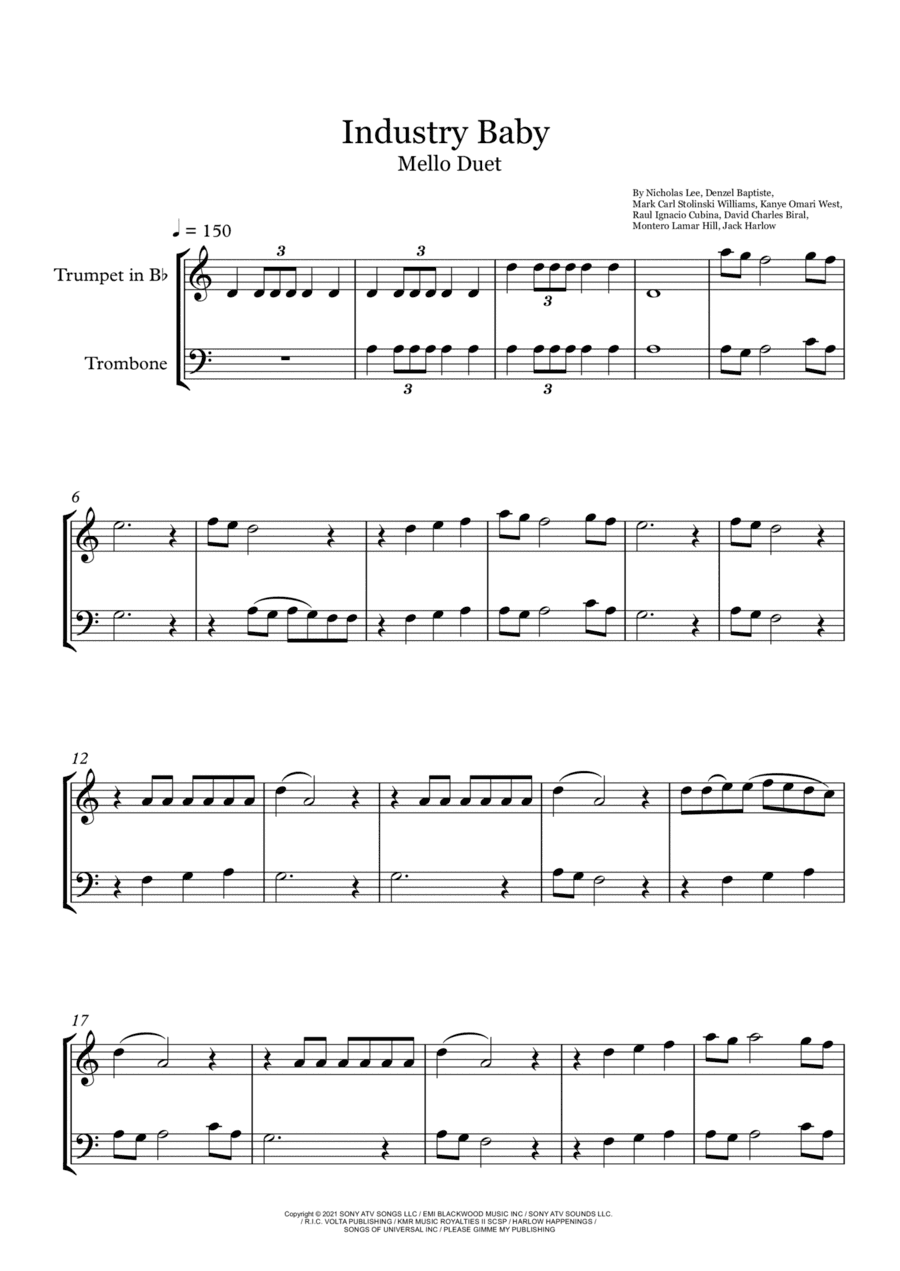 Industry Baby (arr. Rebeca Goncalves)