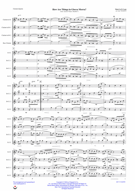 How Are Things In Glocca Morra (arr. Josef Štastný)