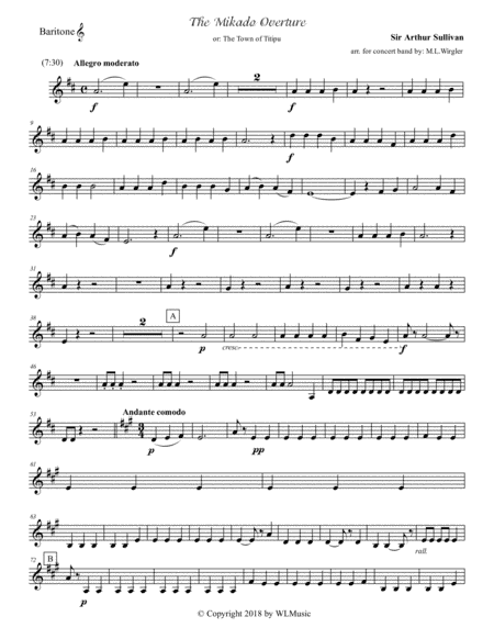 Sullivan: The Mikado Overture (arr. Michael L. Wirgler)