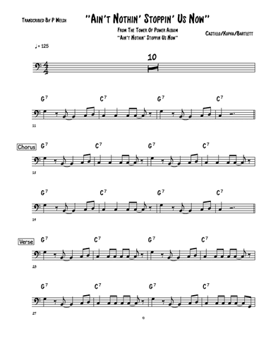 Ain T Nothing Stopping Us Now (arr. Accubass)