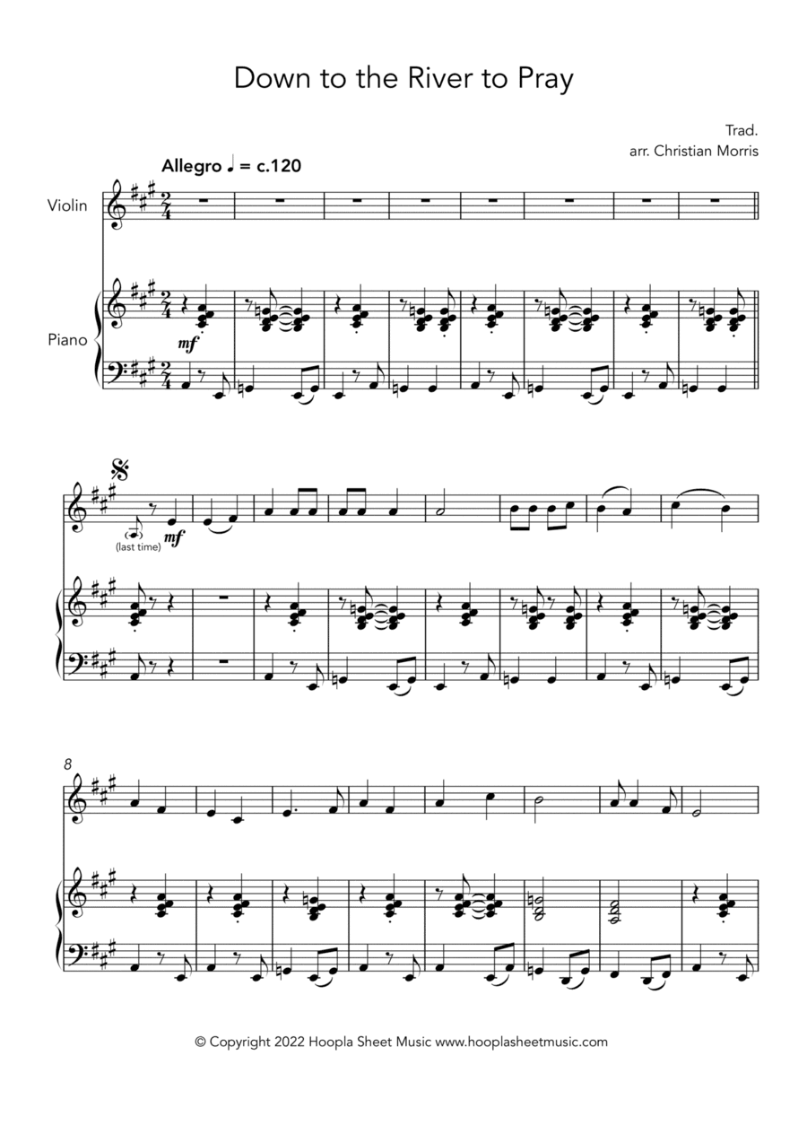 Down to the River to Pray (Rock Style) (arr. Christian Morris)