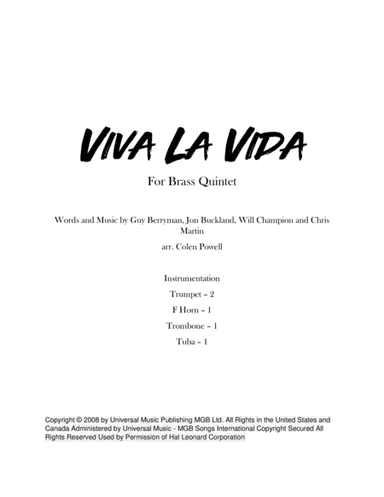 Viva La Vida (arr. Colen Powell)