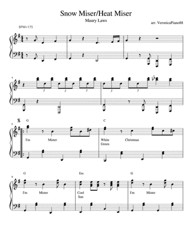 Snow Miser (arr. VeronicaPiano88)