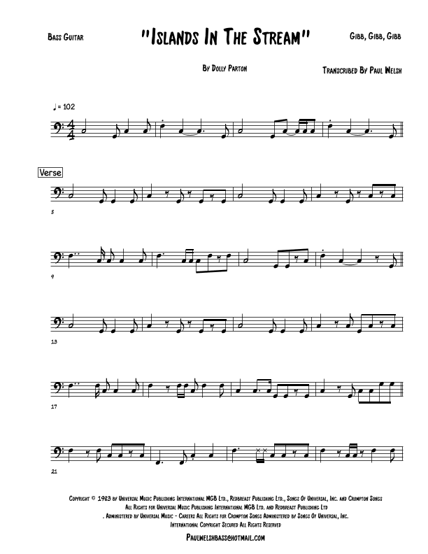 Islands In The Stream (arr. P Welsh)
