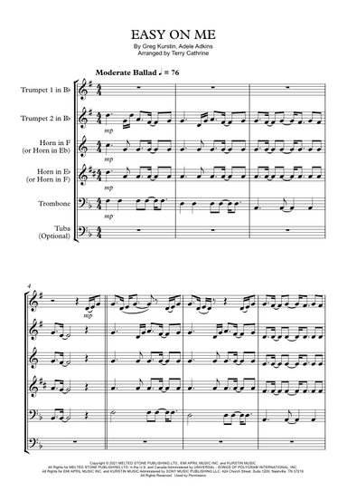 Easy On Me (arr. Terry Cathrine)