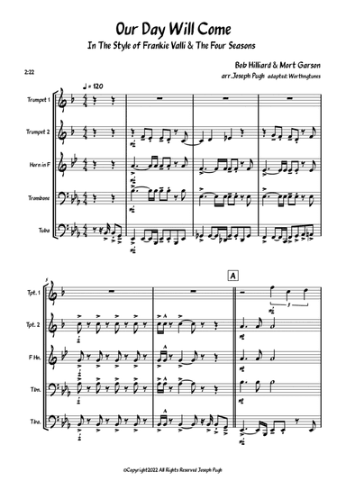 Our Day Will Come (arr. Joseph Pugh/Worthingtunes)