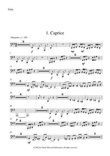 Barton Cummings: Concertino for contrabassoon and concert band, tuba part