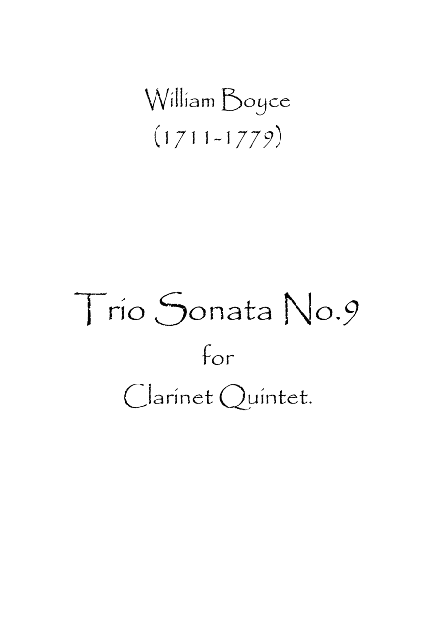 Trio Sonata No.9 (arr. Spence Bundy)
