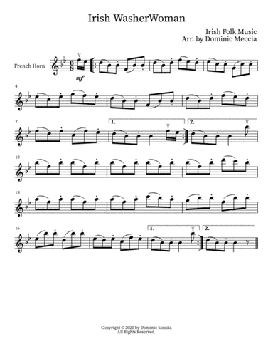Irish WasherWoman (arr. Dominic Meccia)