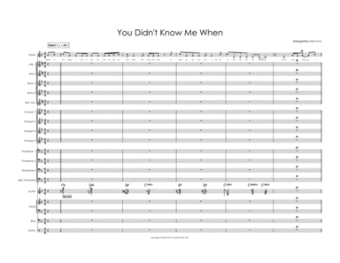 You Didn't Know Me When (arr. Matt Amy)