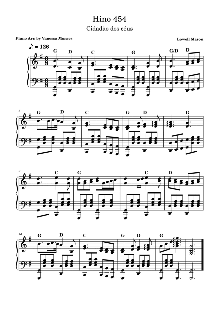 Nearer, My God, to Thee (arr. Vanessa Moraes)