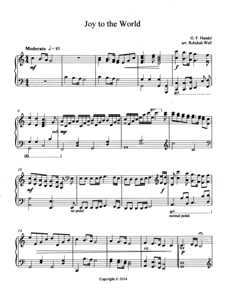 Joy to the World (arr. Rebekah Wall)