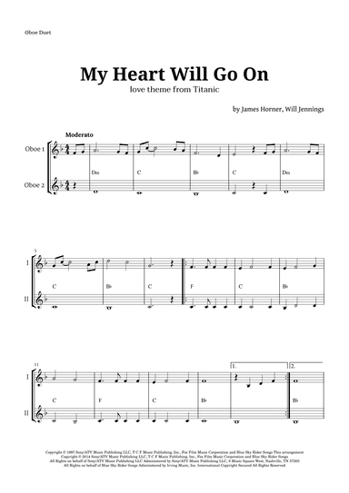 My Heart Will Go On (love Theme From 'titanic') (arr. Langanho)