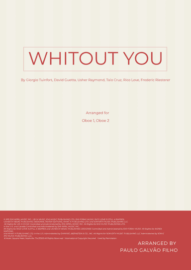 Without You (arr. Paulo Galvao Filho)
