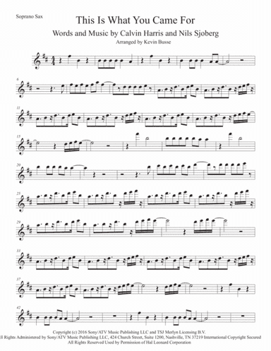 This Is What You Came For (arr. Kevin Busse)