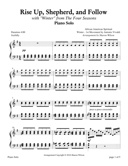 The Four Seasons Hymn Medleys: Rise Up, Shepherd, and Follow (arr. Sharon Wilson)