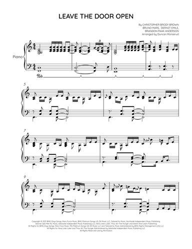 Leave The Door Open (arr. Duncan Monserud)