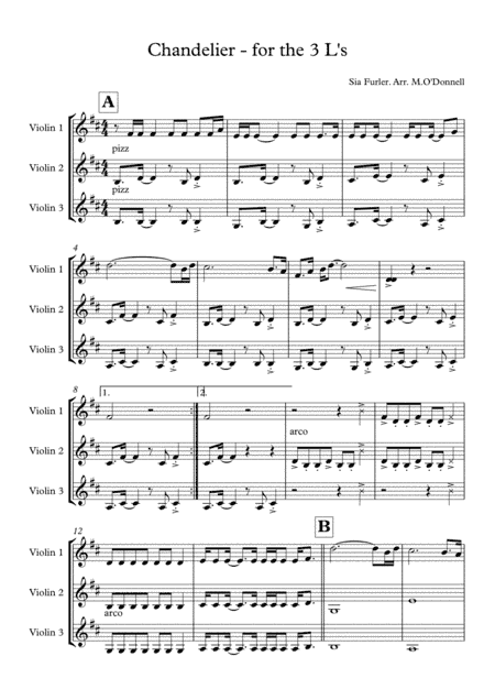 Chandelier (arr. Michael O'Donnell)