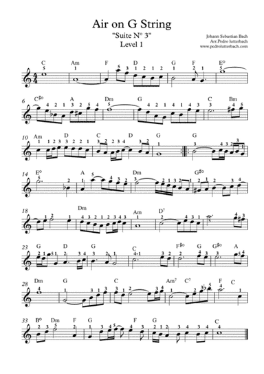 Air on G String (arr. Pedro Lutterbach)