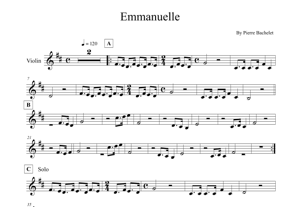 Emmanuelle (arr. Leo Silva)
