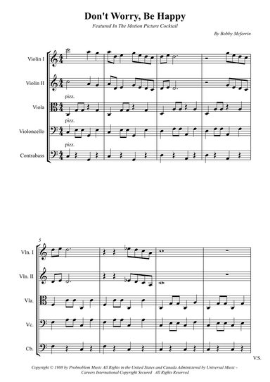 Don't Worry, Be Happy (arr. Wesley S. SIlva)