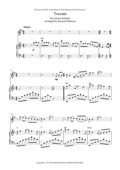 Toccata (arr. Kaiserin Rebecca)