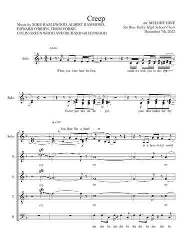 Creep (arr. Melody Hine)