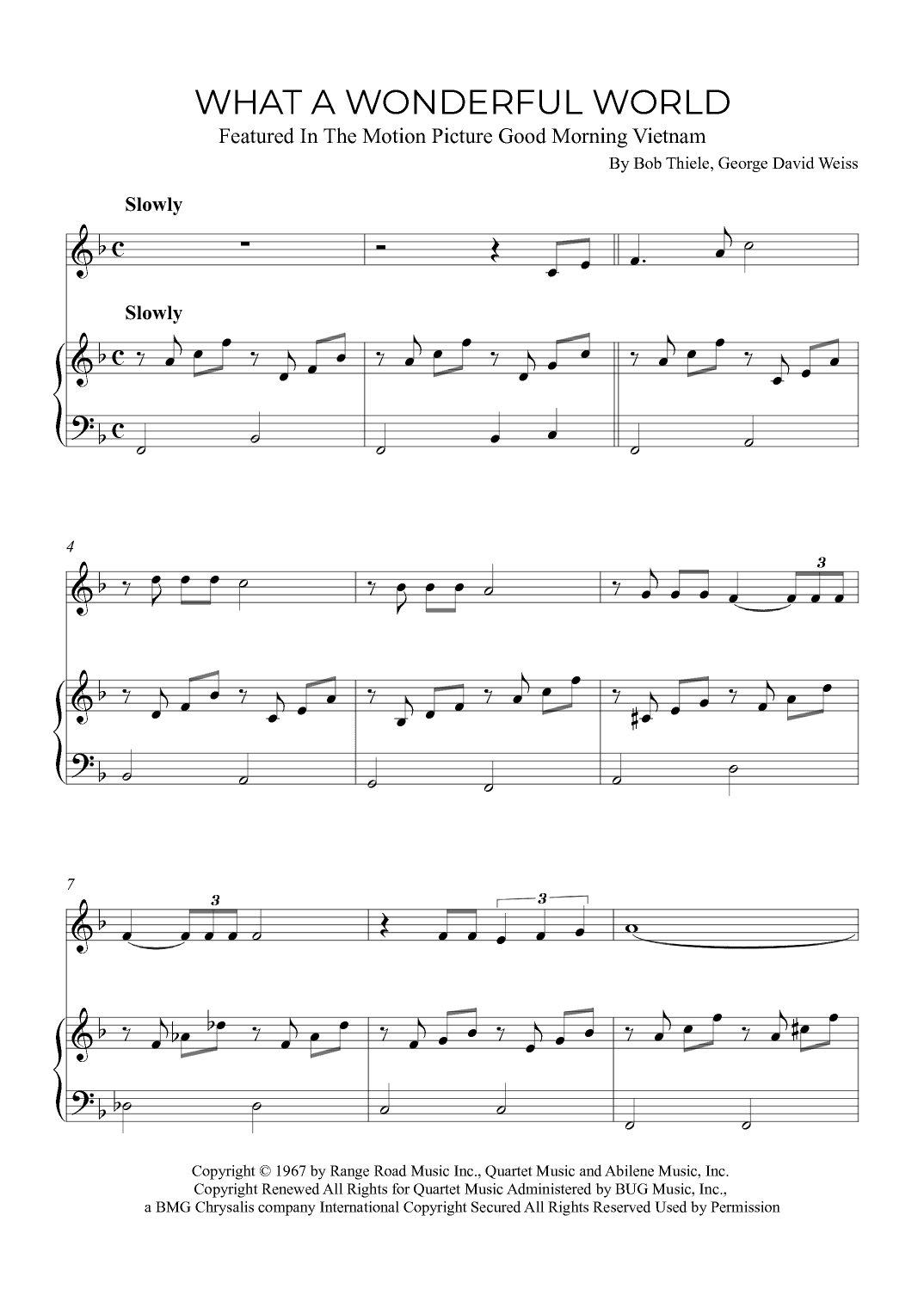 What A Wonderful World (arr. Alex Nunes Rodrigues)
