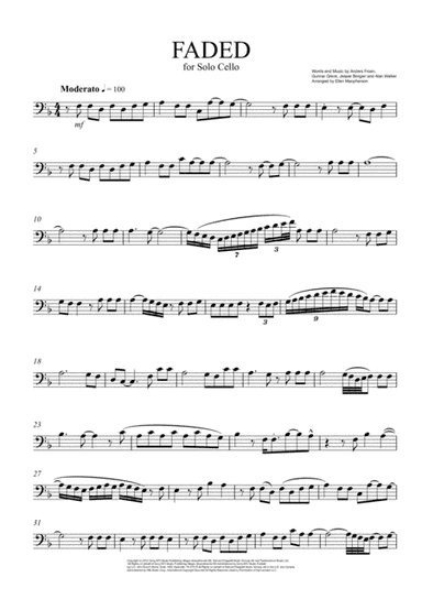 Faded (arr. Ellen Macpherson)
