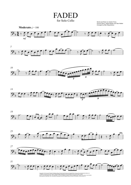 Faded (arr. Ellen Macpherson)