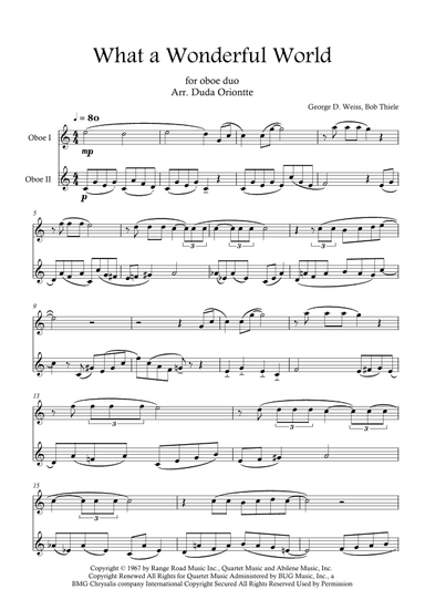 What A Wonderful World (arr. Duda Oriontte)
