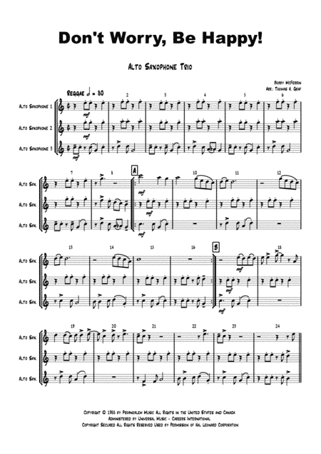 Don't Worry, Be Happy (arr. Thomas H. Graf)