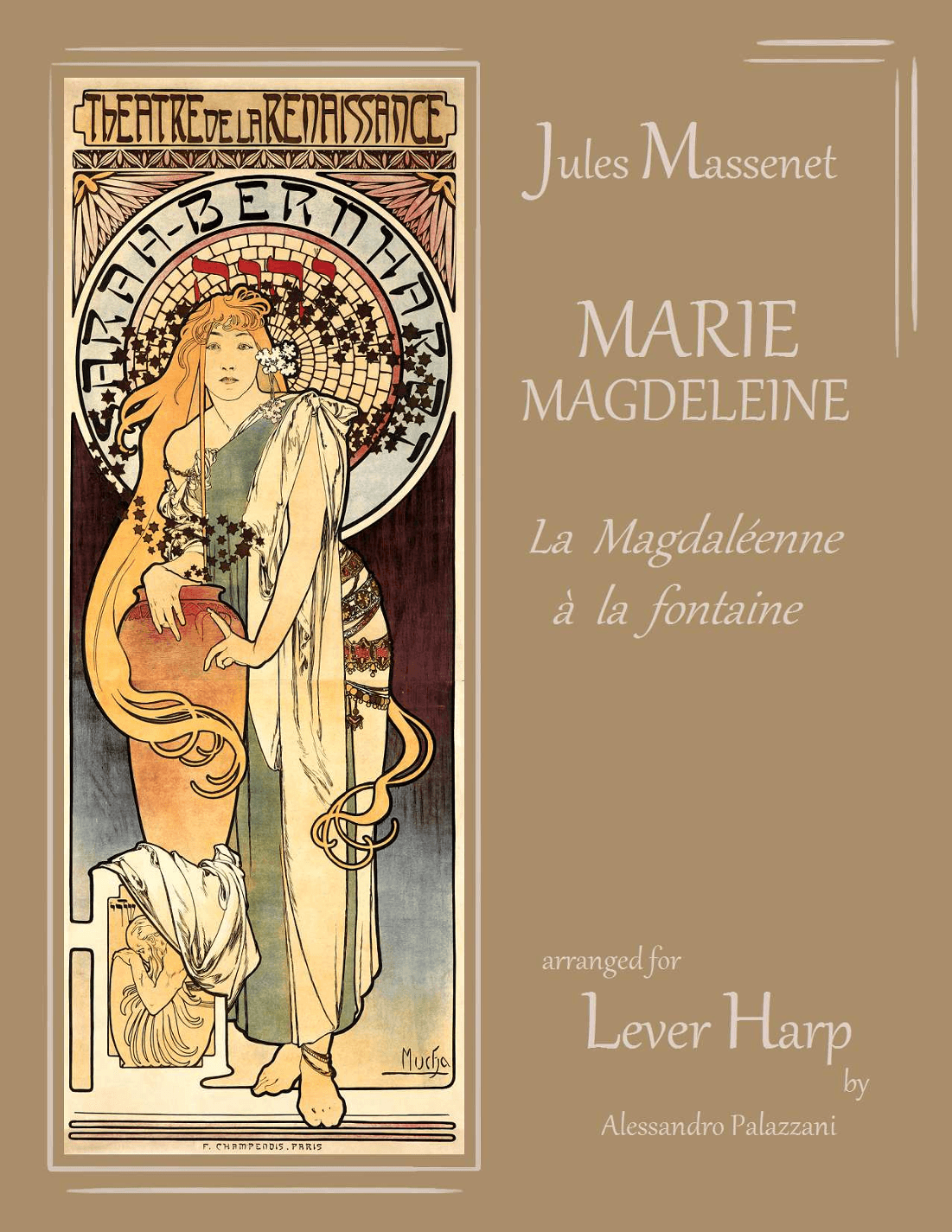 Marie-Magdeleine: la Magdaléenne a la fontaine  - for LEVER HARP (arr. Alessandro Palazzani)