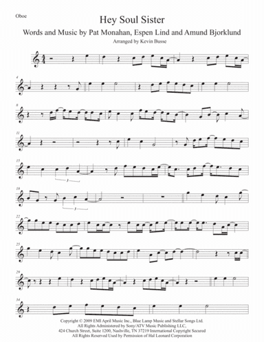 Hey, Soul Sister (arr. Kevin Busse)