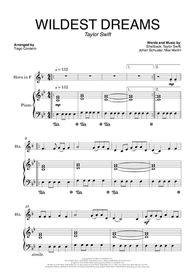 Wildest Dreams (arr. Tiago Cordeiro)