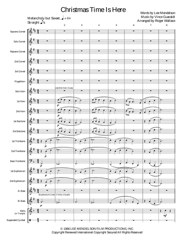 Christmas Time Is Here (arr. Roger Wallace)