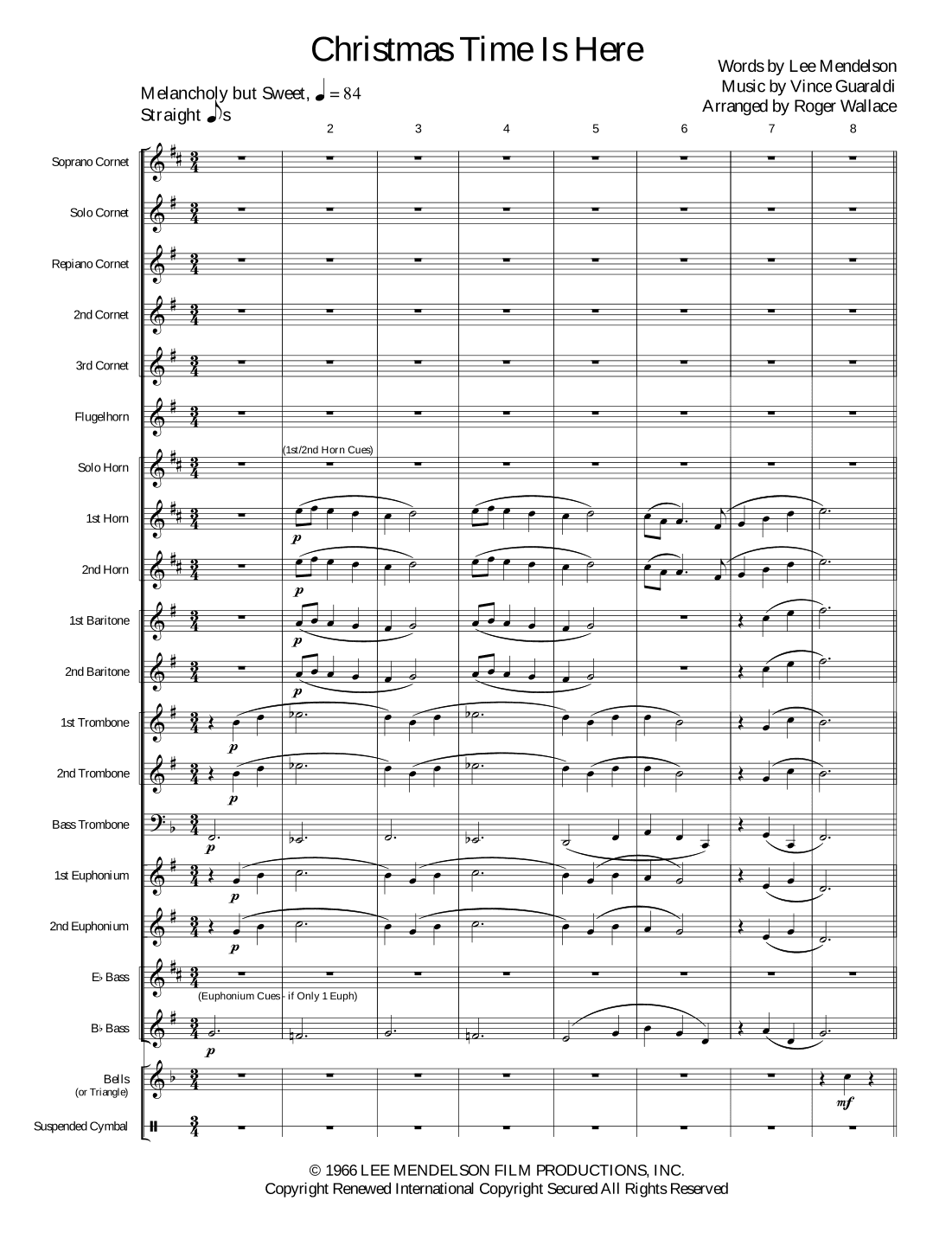 Christmas Time Is Here (arr. Roger Wallace)