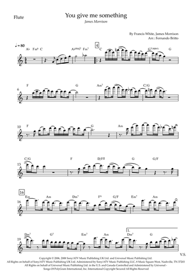 You Give Me Something (arr. Fernando Britto)