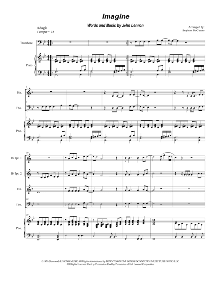 Imagine (arr. Stephen DeCesare)