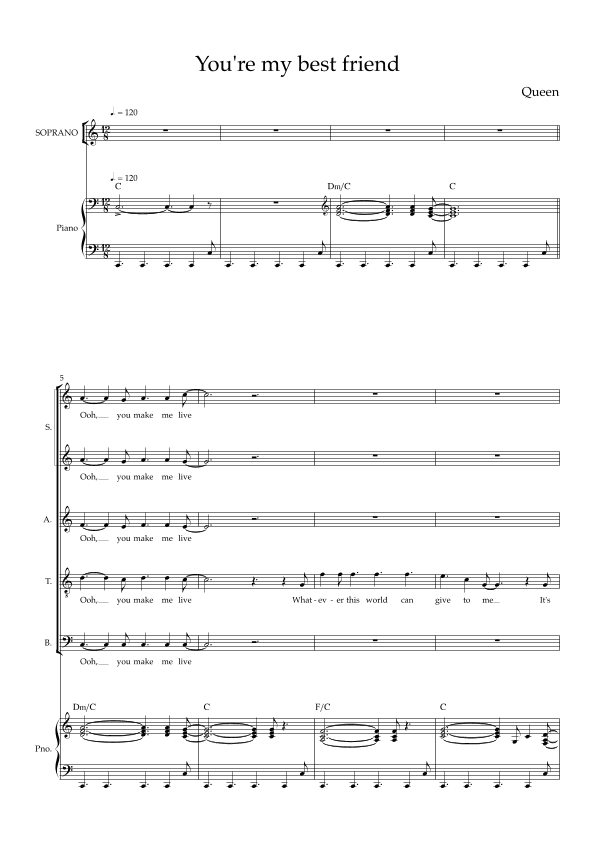 You're My Best Friend (arr. Will Blake)