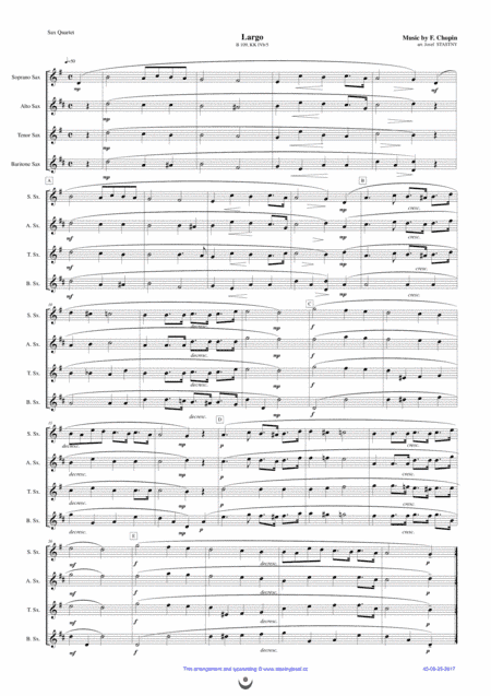 Largo (Chopin) (arr. Josef STASTNY)