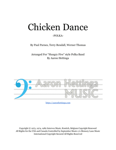 The Chicken Dance (arr. Aaron Hettinga)