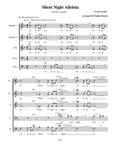 Silent Night Alleluia (arr. Pauline Boston)
