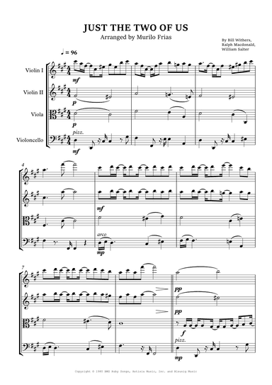 Just The Two Of Us (arr. Murilo Frias)