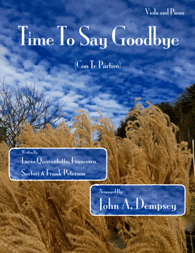 Time To Say Goodbye (arr. John A. Dempsey)