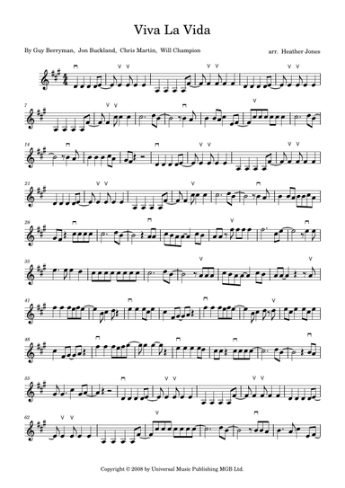 Viva La Vida (arr. Heather Jones)