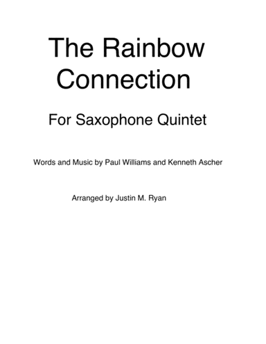 The Rainbow Connection (arr. Justin M. Ryan)